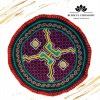 Altar Ceremonialny Haft Rękodzieło Sztuka Shipibo Konibo Art Peru 15 cm