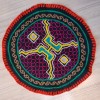 Altar Ceremonialny Haft Rękodzieło Sztuka Shipibo Konibo Art Peru 15 cm