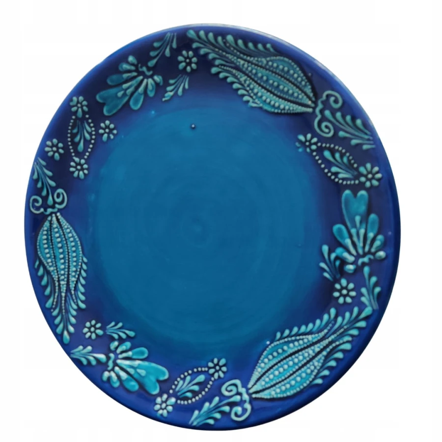 Turecki Turkusowy Ceramiczny Zestaw Śniadaniowy