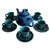 Filiżanki do kawy herbaty zestaw kubków Tureckie Turkus Ceramiczne 12 sztuk