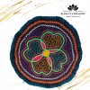 Altar Ceremonialny Haft Rękodzieło Sztuka Shipibo Konibo Art Peru 15 cm
