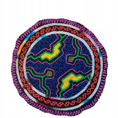 Altar Ceremonialny Haft Rękodzieło Sztuka Shipibo Konibo Art Peru 15-16 cm
