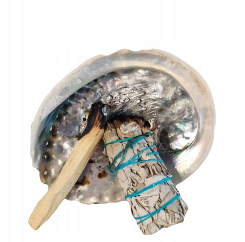 PODSTAWKA POD KADZIDEŁKO Kadzidło Palo Santo Muszla Abalone Rozmiar L