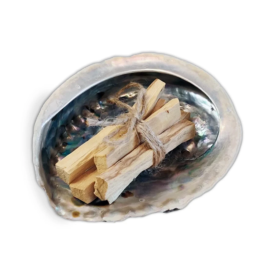 PODSTAWKA POD KADZIDEŁKO Kadzidło Palo Santo Muszla Abalone Rozmiar L