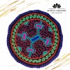 Altar Ceremonialny Haft Rękodzieło Sztuka Shipibo Konibo Art Peru 15-16 cm