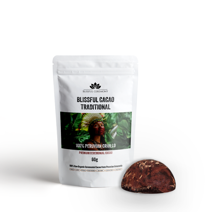 Ceremonialne kakao Criollo z Peru Blissful Ceremony 60 g