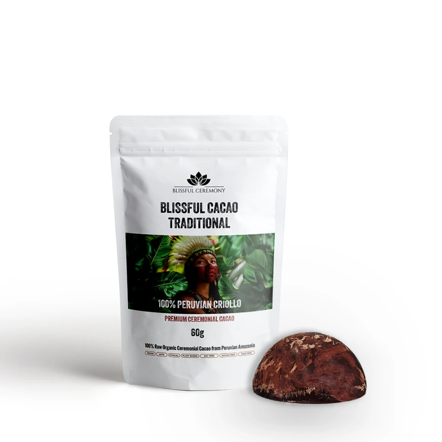 Ceremonialne kakao Criollo z Peru Blissful Ceremony 60 g