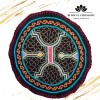 Altar Ceremonialny Haft Rękodzieło Sztuka Shipibo Konibo Art Peru 15-16 cm