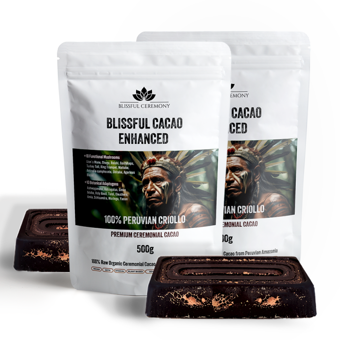 Kakao Ceremonialne Ekologiczne Eko Bez Cukru Criollo + 20 Adaptogenów 1kg