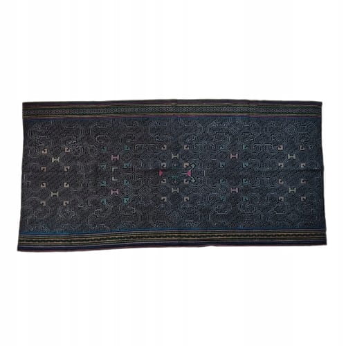 Altar Ceremonialny Haft Rękodzieło Sztuka Shipibo Konibo Art Peru 65x135cm