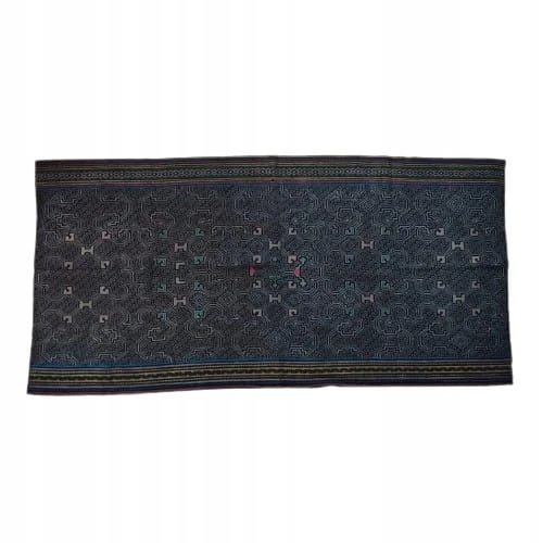 Altar Ceremonialny Haft Rękodzieło Sztuka Shipibo Konibo Art Peru 65x135cm