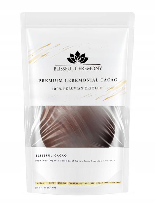 Kakao Ceremonialne Ekologiczne Surowe Peru Criollo Zestaw Na Prezent 120g
