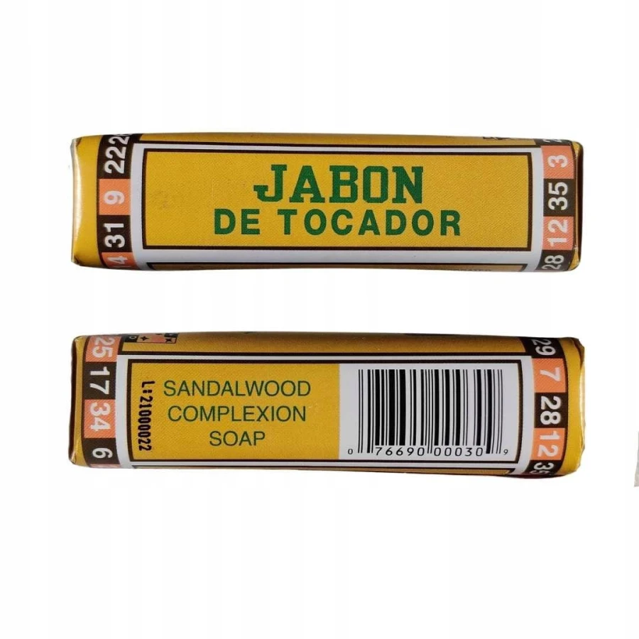 Etykieta mydła Sandalwood Lanman &amp; Kemp w kostce 95 g