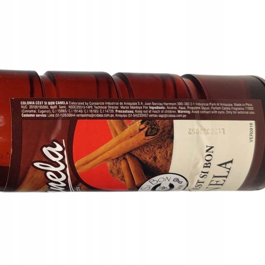 Etykieta wody zapachowej Colonia Canela Lanman &amp; Kemp 221 ml