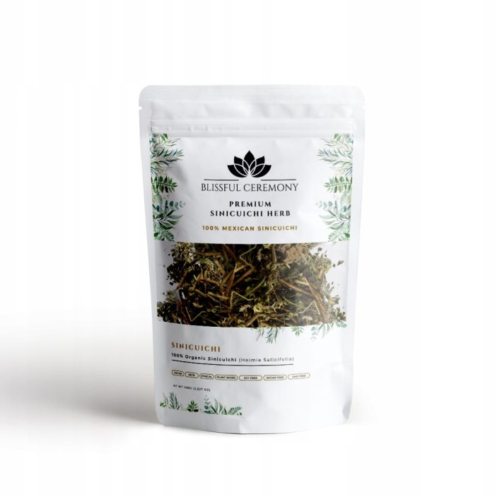 Suszone ziele Sinicuichi Heimia salicifolia z Meksyku w opakowaniu Blissful Ceremony 100 g