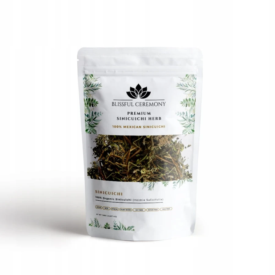 Suszone ziele Sinicuichi Heimia salicifolia z Meksyku w opakowaniu Blissful Ceremony 100 g