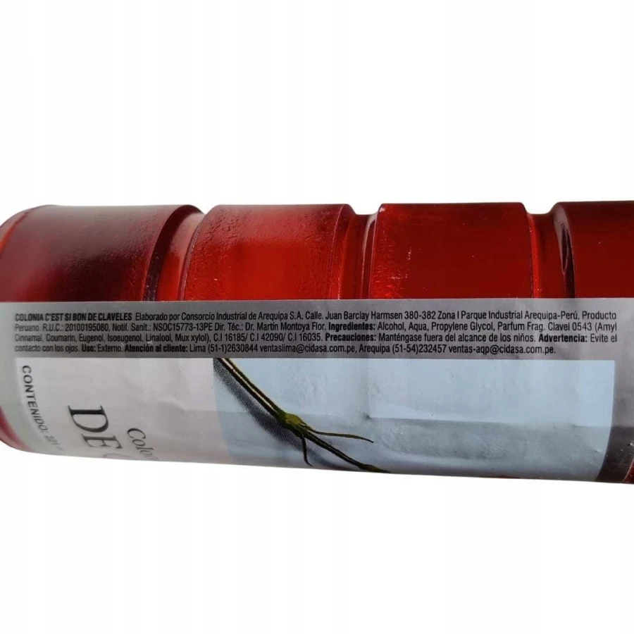 Etykieta wody zapachowej Colonia de Claveles Lanman &amp; Kemp 221 ml