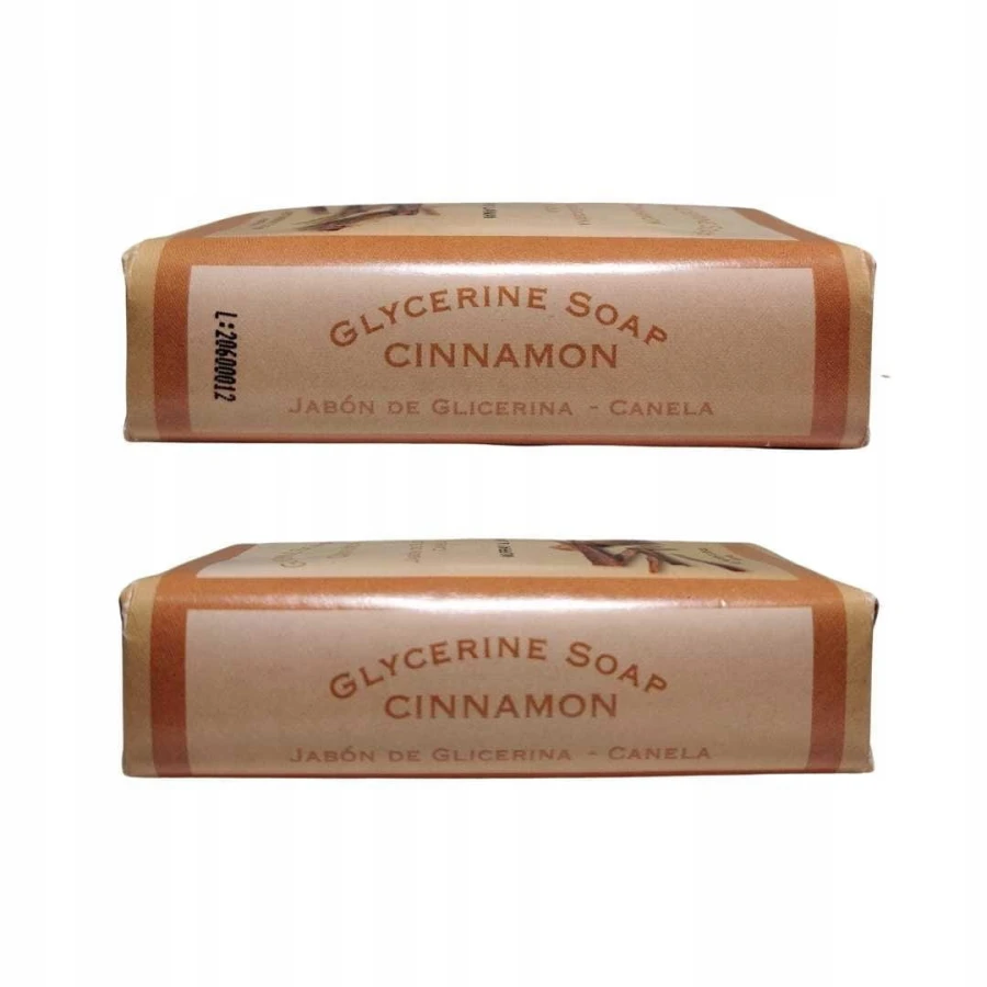Etykieta mydła cynamonowego Lanman &amp; Kemp w kostce 95 g
