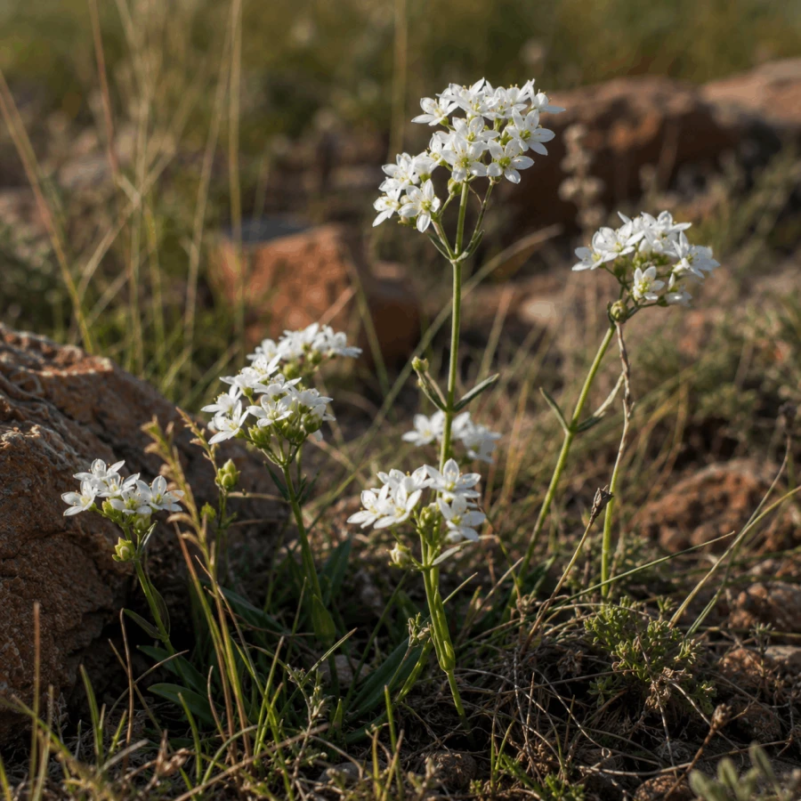 Roślina African Dream Root (Silene capensis) z Południowej Afryki