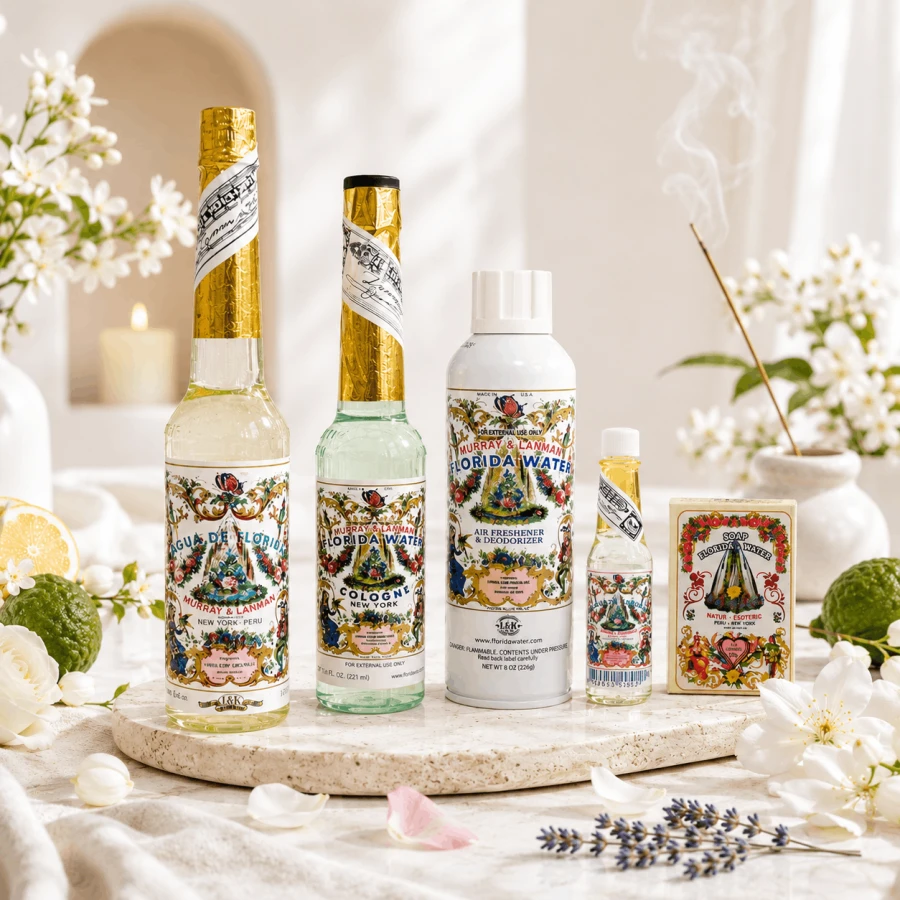 Pełny zestaw Agua de Florida Shamanic Cleanse Lanman &amp; Kemp we wnętrzu
