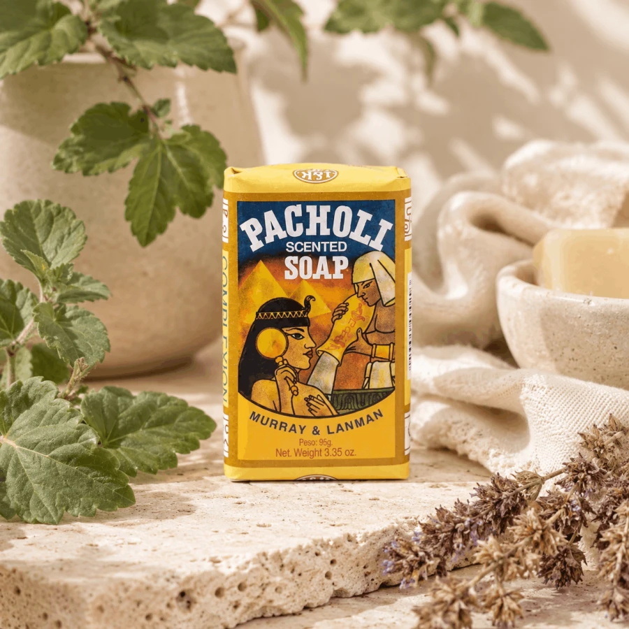 Mydło Patchouli Lanman &amp; Kemp w łazience