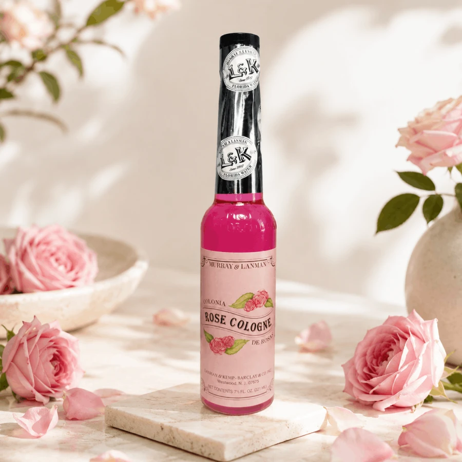 Woda zapachowa Rose Cologne Lanman &amp; Kemp 221 ml z płatkami róż