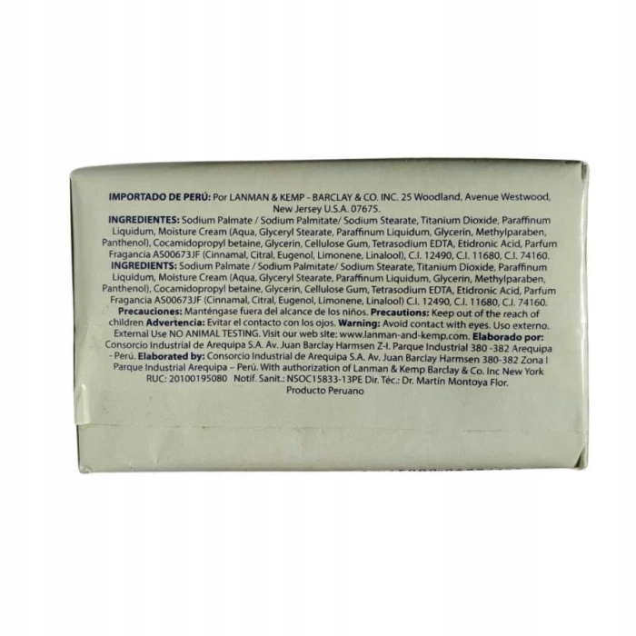 Etykieta mydła Agua de Florida Water Murray &amp; Lanman Lanman &amp; Kemp w kostce 95 g