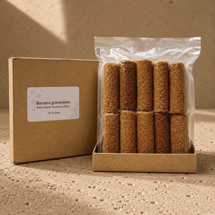 Patyczki Palo Santo w pudełku do medytacji i okadzania