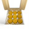 Duża świeca tealight z 100% naturalnego wosku pszczelego – zestaw 9 sztuk