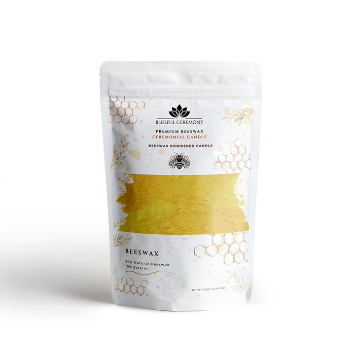 Sypka świeca z naturalnego wosku pszczelego 150 g (250 ml)