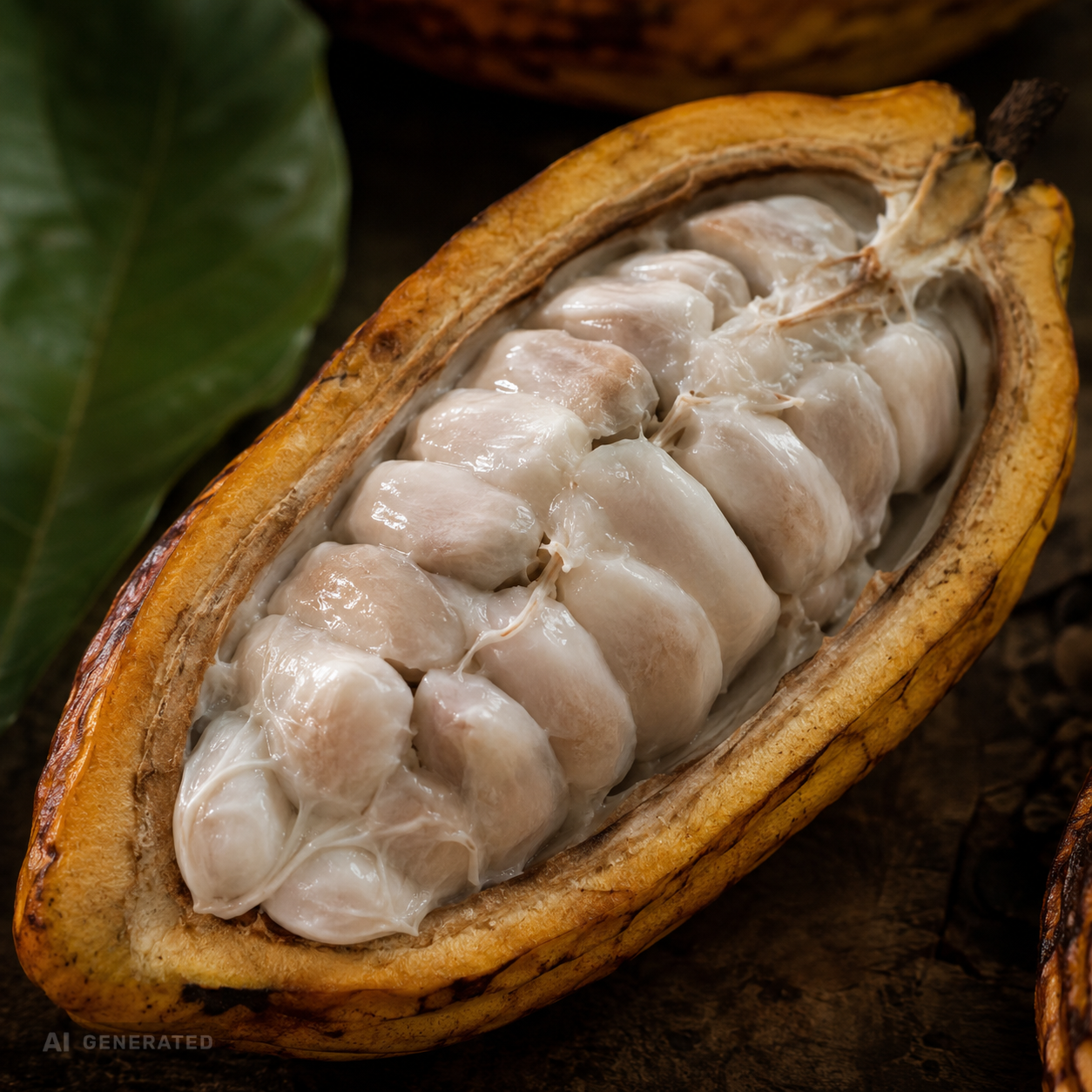 Ziarna kakaowca Theobroma cacao